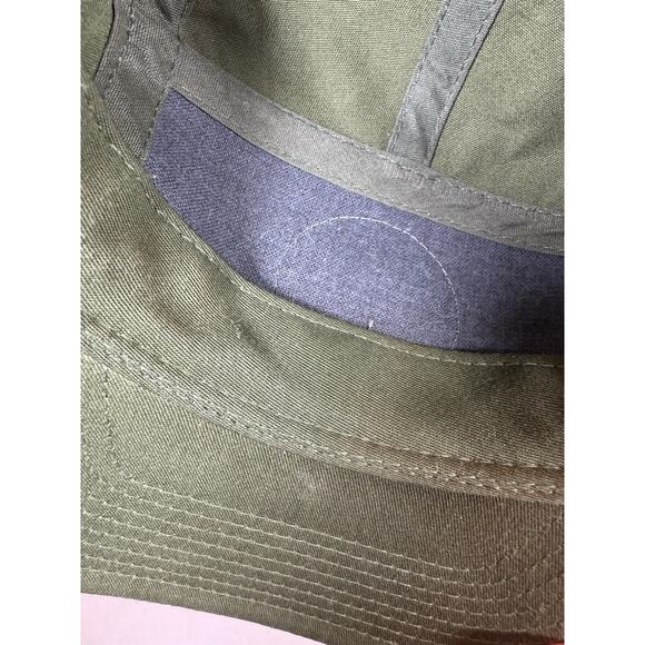 Alvarado Street Brewery Baseball Cap Army Cal Olive Green Leather Bear Logo - Picture 12 of 12